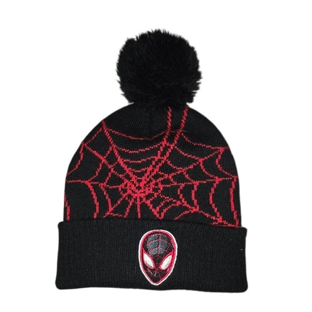 Marvel Spiderman Boys Beanie Hat – Kids Superhero Knit Winter Cap